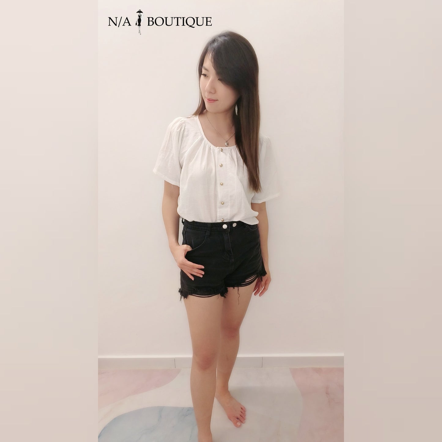 Chiffon Short-sleeved Blouse