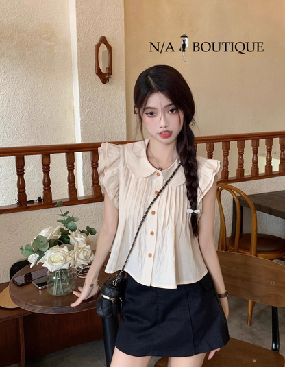 French Sweet Doll Collar Top