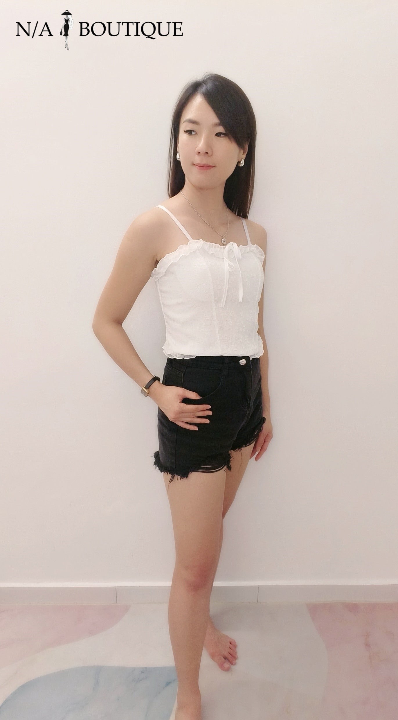 Lace Cropped Top (with padding)