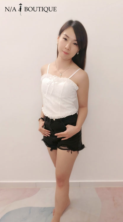 Lace Cropped Top (with padding)